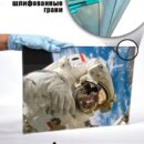 Модульная стеклянная интерьерная картина /Фотокартина на стекле /Космонавт, 28x40 см. Декор для дома, подарок