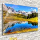 Модульная стеклянная интерьерная картина /Фотокартина на стекле /Природа /Краствые пейзажи 2, 28x40 Декор для дома, подарок