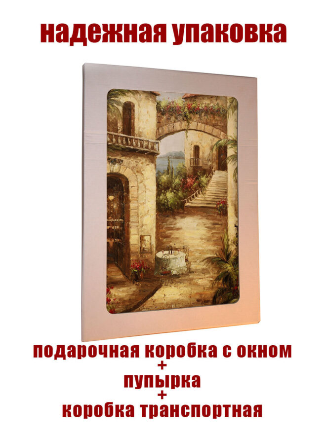 Картина на стекле Старинные улицы Европы