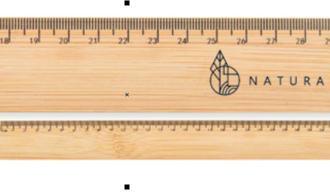 Деревянная линейка с брендированием NATURALIC
