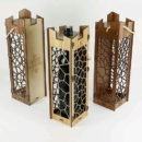 Деревянные подарочные коробки для вина с ажурным узором