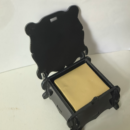 Декоративная подставка для заметок с золотым блокнотом